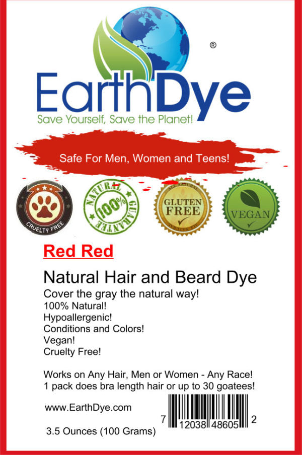 Natural Bright Red Hair Dye