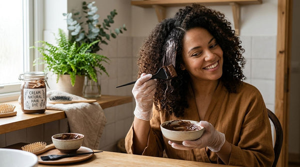 Natural hair dye for people who prefer cream over powder formulas