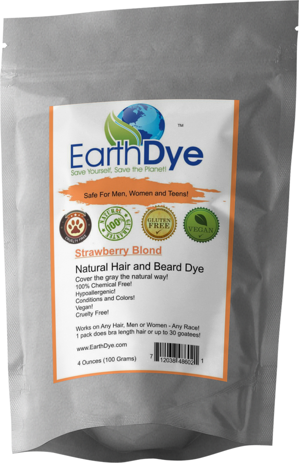 strawberry blond henna hair dye from earthdye